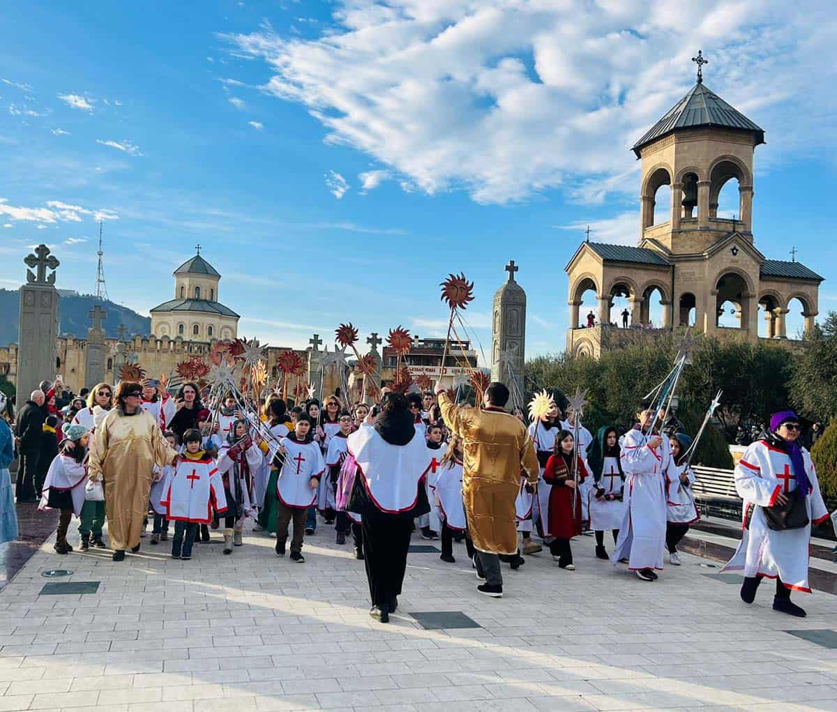 Traditional Alilo Procession on Orthodox Christmas